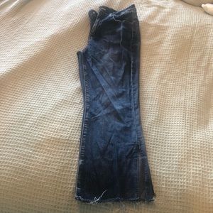Fashion Nova Flared slit jeans
